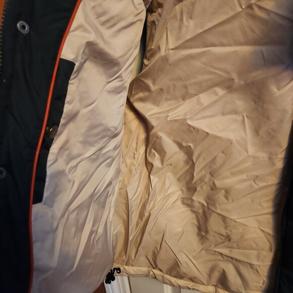 Tommy Hilfiger Goose Feather Down Black Puffer Vest Men XL Full Zip Pockets Logo - Picture 8 of 8
